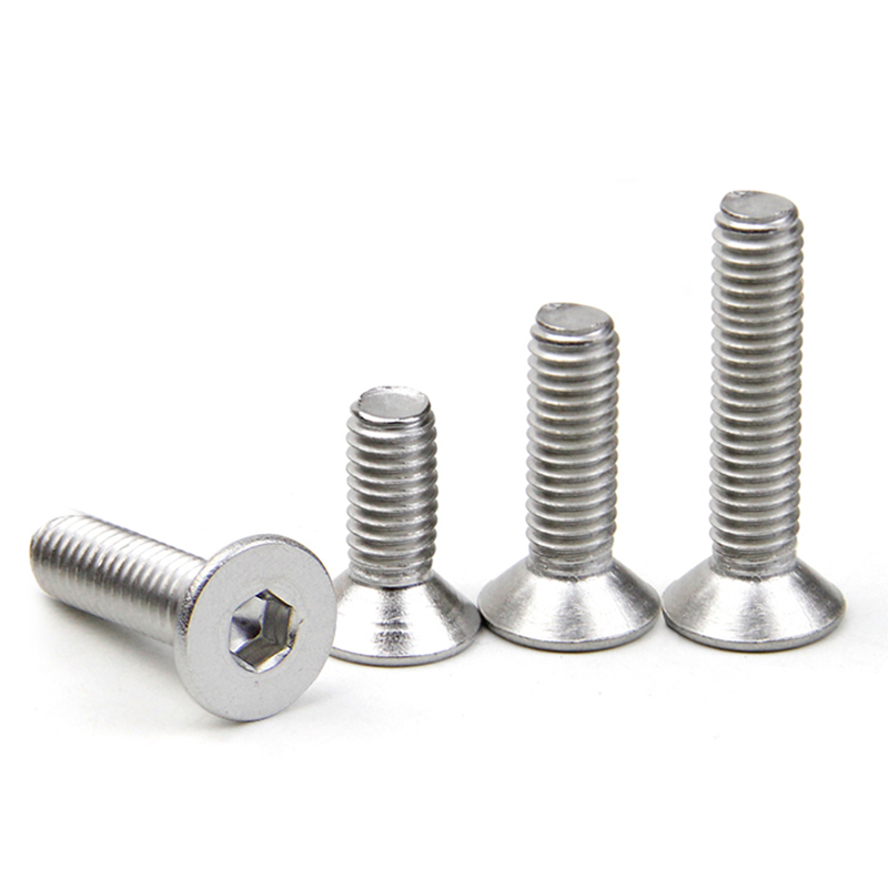 【m4m5m6】304不锈钢 平头内六角螺丝钉螺栓 平杯机钉