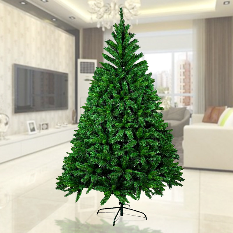 圣诞节装饰品圣诞树1.5/2/3/5米家用商场加密仿真pvc室外大型场景