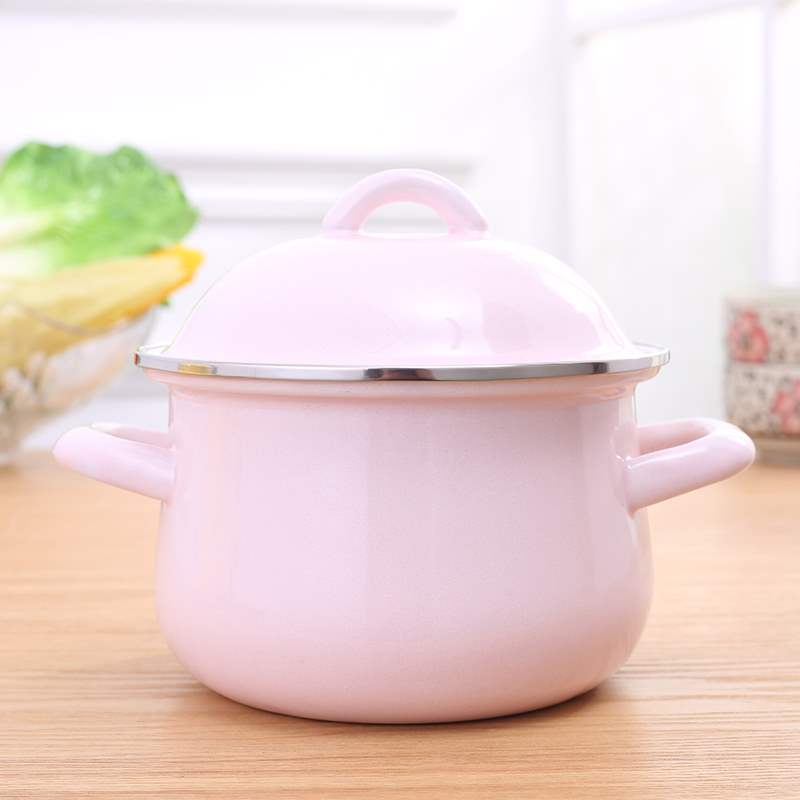 加厚汤锅平底16cm1.5l日式珐琅搪瓷锅带盖奶锅宝宝辅食锅泡面锅|msdalam kategori dapur/memasak Appliances, memasak Appliances, Periuk belanga/Pot/cerek, stockpot - dari Buy2taobao.com untuk memberikan perkhidmatan ejen Taobao profesional membeli