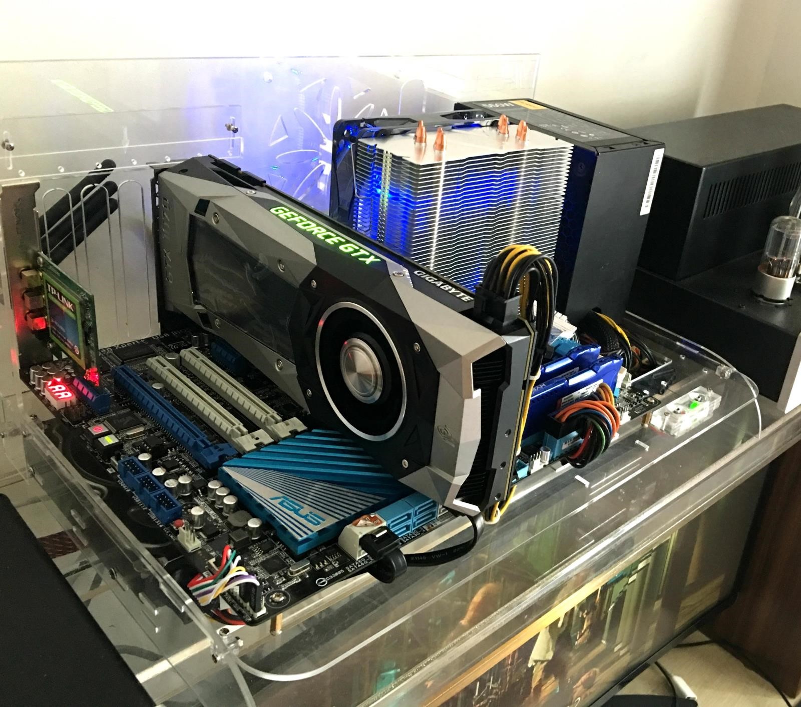 diy personality Acrylic Transparent Chassis horizontal Water-cooled Frame Open Desktop platform The main computer chassisin the Computer Hardware/Monitor/Computer Peripherals , Chassis category - from Buy2taobao.com to provide professional Taobao agent buy service