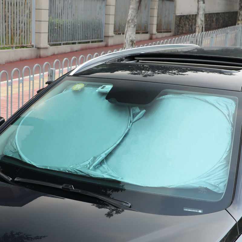 汽车遮阳神器前挡风玻璃罩车内隔热垫防晒隔热遮光板侧窗帘遮挡布
