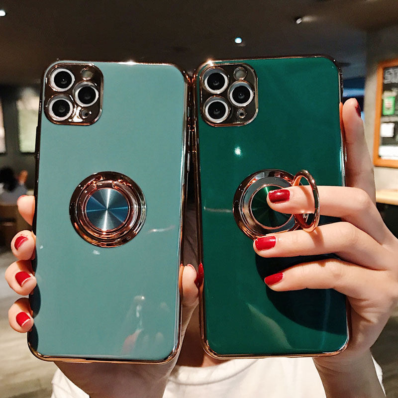 适用苹果11手机壳带指环支架iphone11pro max全包镜头保护套软硅胶壳