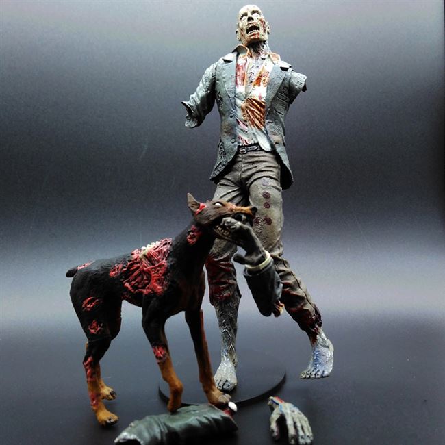生化危机行尸走肉舔食者僵尸丧尸狗犬可动人偶手办游戏版摆件neca