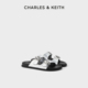 CHARLES&KEITH24夏新款CK1-71720050亮钻圆扣平跟外穿休闲凉拖鞋