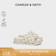 CHARLES&KEITH24春夏新款CK1-70381026爱心厚底一字拖外穿拖鞋女