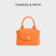 CHARLES&KEITH新品CK2-50701207-1圆珠饰绗缝菱格手提包斜挎包女