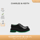 CHARLES＆KEITH春夏女鞋CK1-70580193女士学院风厚底系带德比鞋女