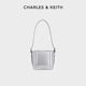 CHARLES&KEITH24春夏新款CK2-10271304柔软大容量单肩斜挎水桶包