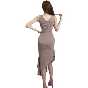 Thin and sexy waistcoat dress with buttocks