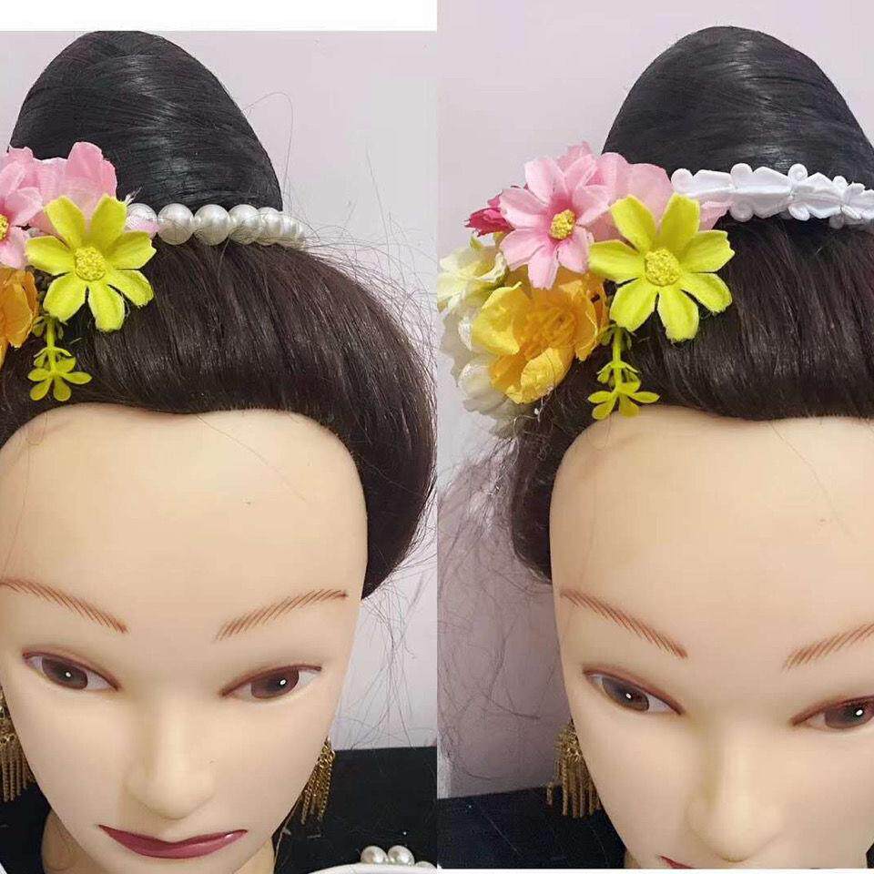 西双版纳头饰傣族头花拍照发髻头绳