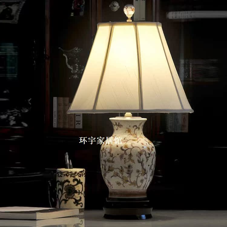 Jingdezhen Hand-painted ceramic Countryside Bohemia bedroom Study a living room Bedside Gift table lighting~Plantin the Decoration main material , Lamps , Table lamp , Decorative table lamp category - from Buy2taobao.com to provide professional Taobao agent buy service