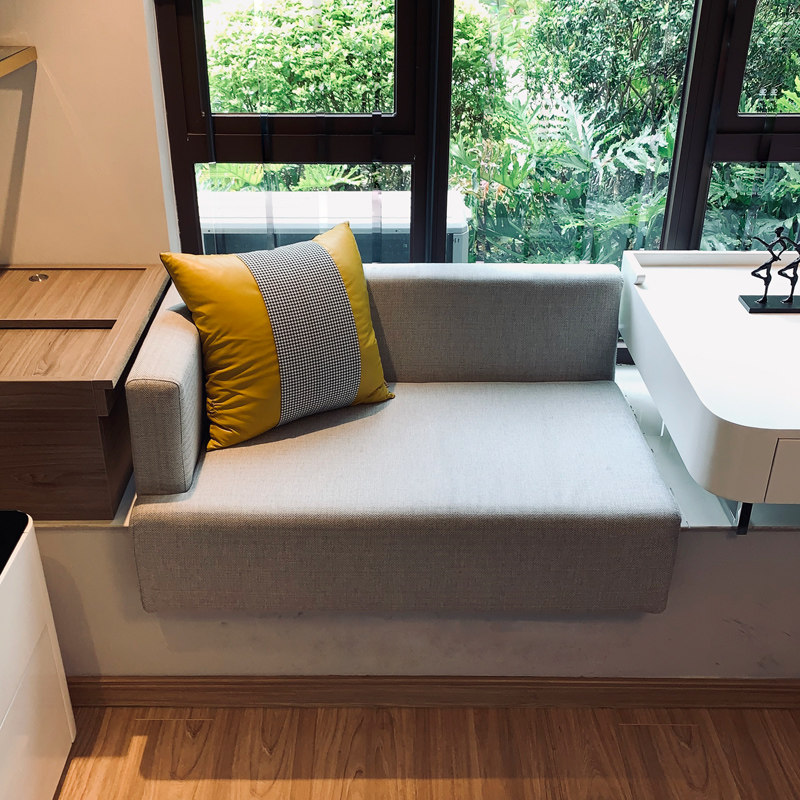 定制飘窗改造沙发科技布沙发卧室小沙发组合现代简约网红沙发椅