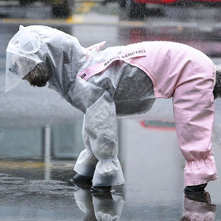 甲门狗狗雨衣泰迪柴犬四脚全包比熊雪纳瑞小型中型犬小狗衣服雨披