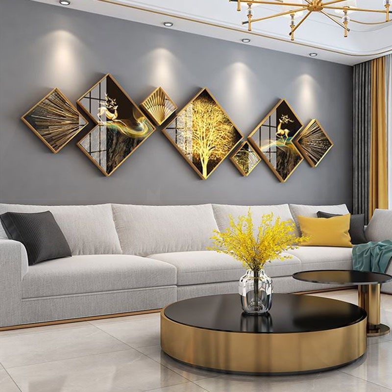 轻奢墙饰挂饰网红客厅沙发背景墙上墙壁挂件画创意室内墙面装饰品