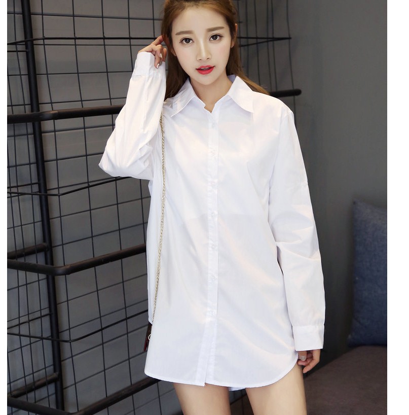 慵懒bf风超大码白衬衫200斤300斤雪纺衫胖mm加肥加大中长款衬 淘宝 份