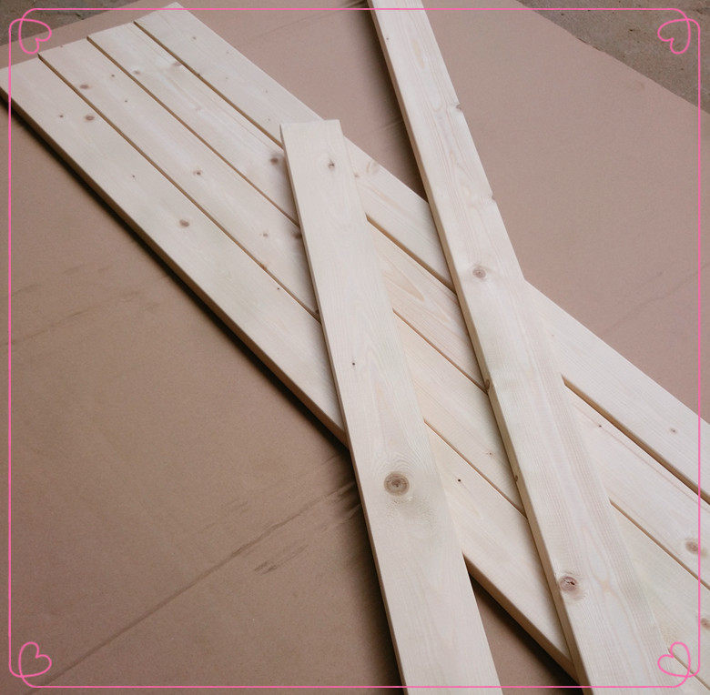 之然家居全实木板杉木床板条排骨条手工diy固定条松木条定做特价