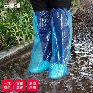 !一次性加长防雨鞋套只加厚耐磨一次性防水雨靴套防汛