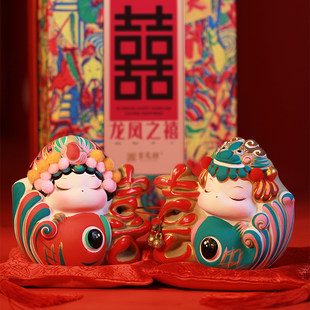 无锡惠山阿福麒麟龙凤呈祥泥人祥瑞中国特产娃娃