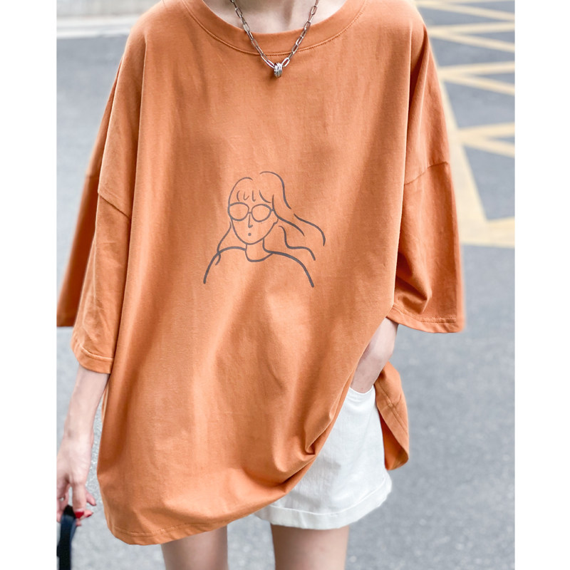 头像印花t恤