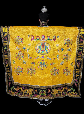 黄色九龙法衣金线刺绣高功绛衣薄款厚款夏季道袍法袍法服