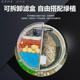 圆形鱼缸氧气泵过滤器一体小型氧机三合一充电增氧气泵养鱼超静音