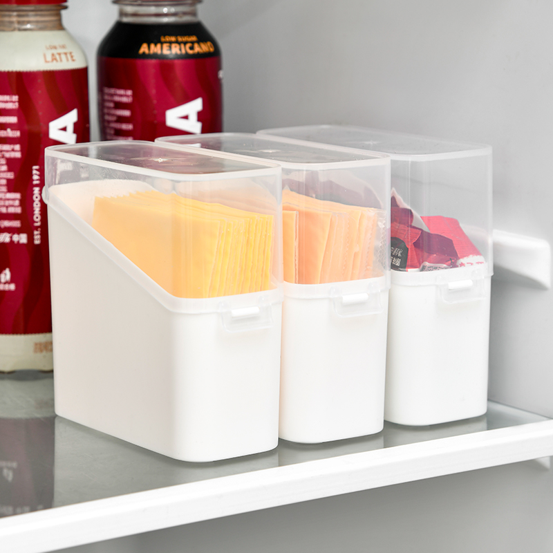 日本芝士片收纳盒冰箱侧门专用奶酪片保鲜盒黄油分装储物整理神器