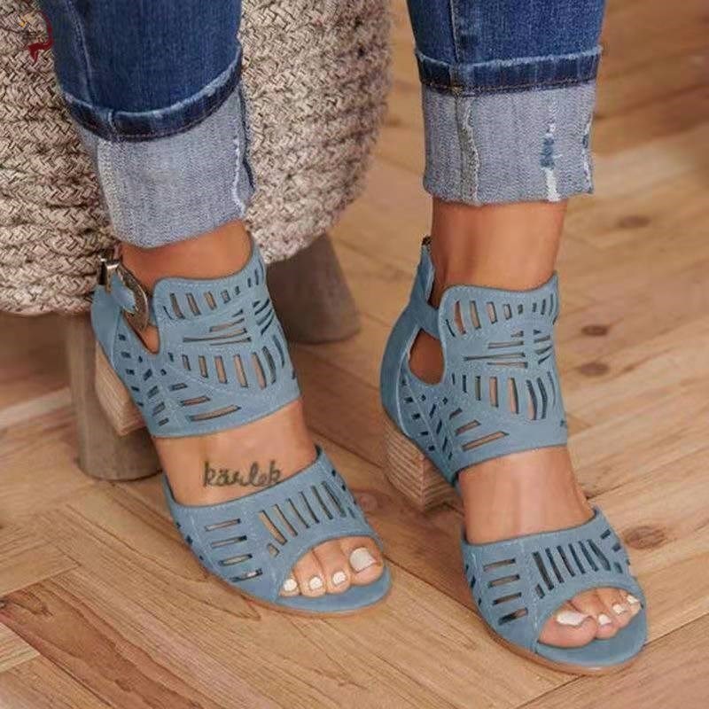 Women Sandals High Heel 2020 Summer Sandals Plus Size 42 43