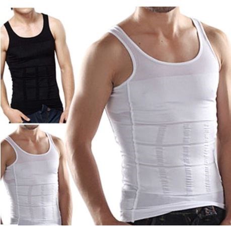 Men Body Slimming Tummy Shaper Vest Belly Waist Girdle Shirt