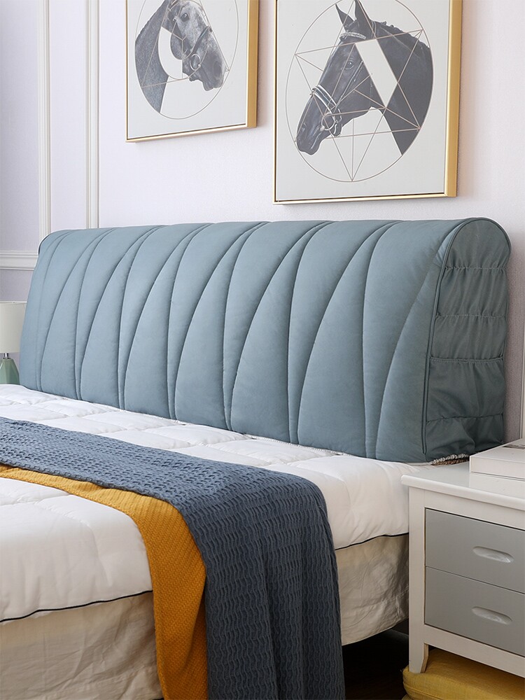 床头套罩海绵靠垫高级感床头靠背软包罩万能加厚轻奢枕网红款一米