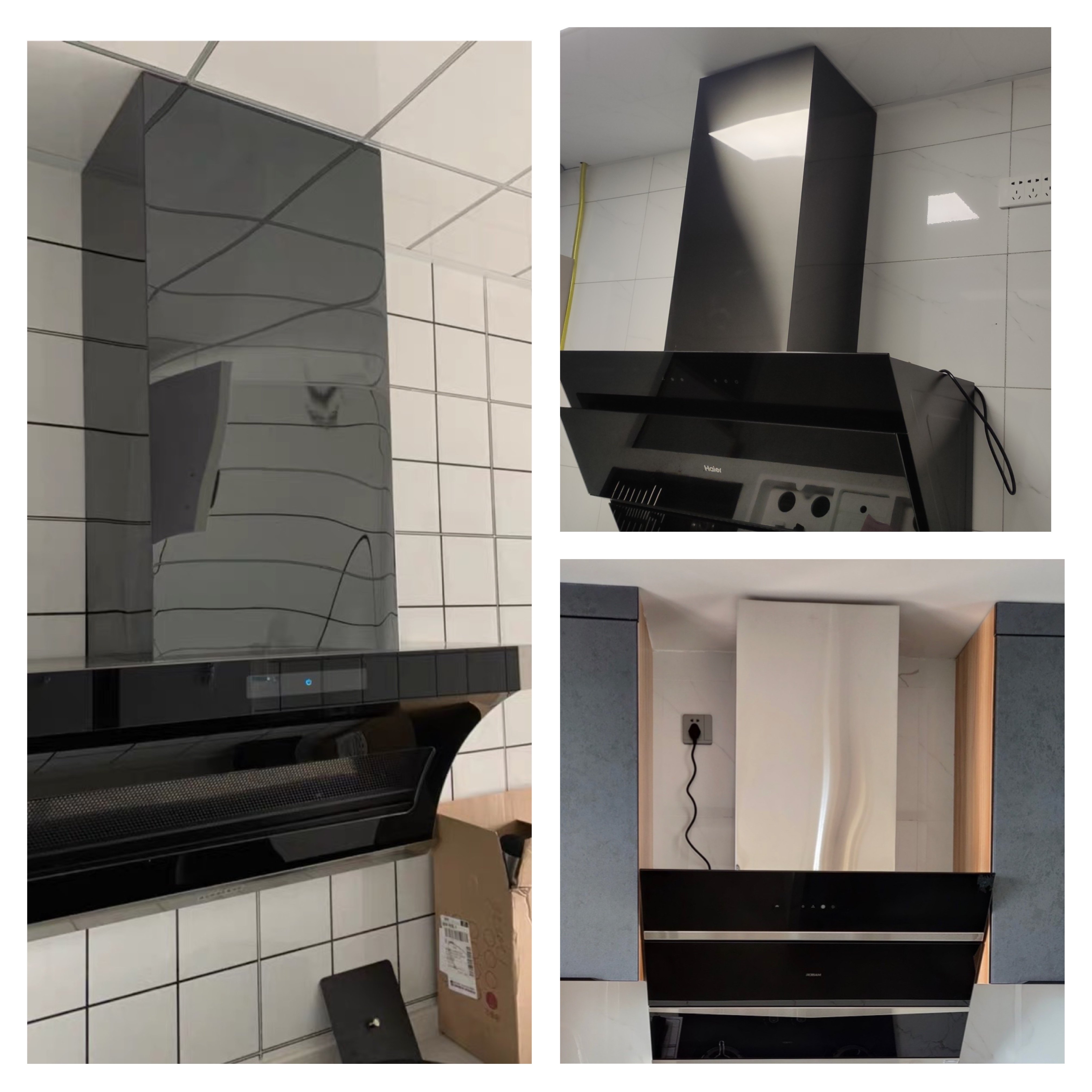 定做抽吸油烟机装饰罩不锈钢加长高围板定制厨房排烟道风管遮挡罩