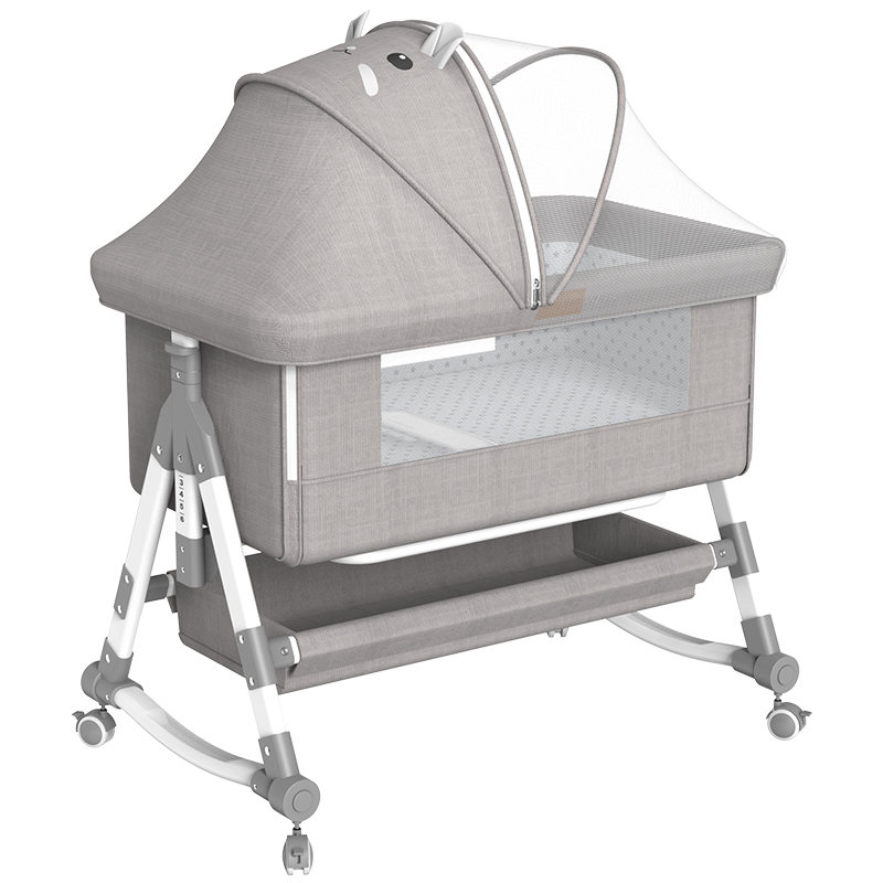 婴儿床拼接大床可移动便携式可折叠摇篮床宝宝bb床多功能新生儿童