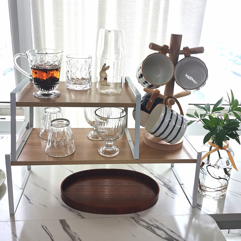 桌面置物架餐桌上简易架客厅水杯架子