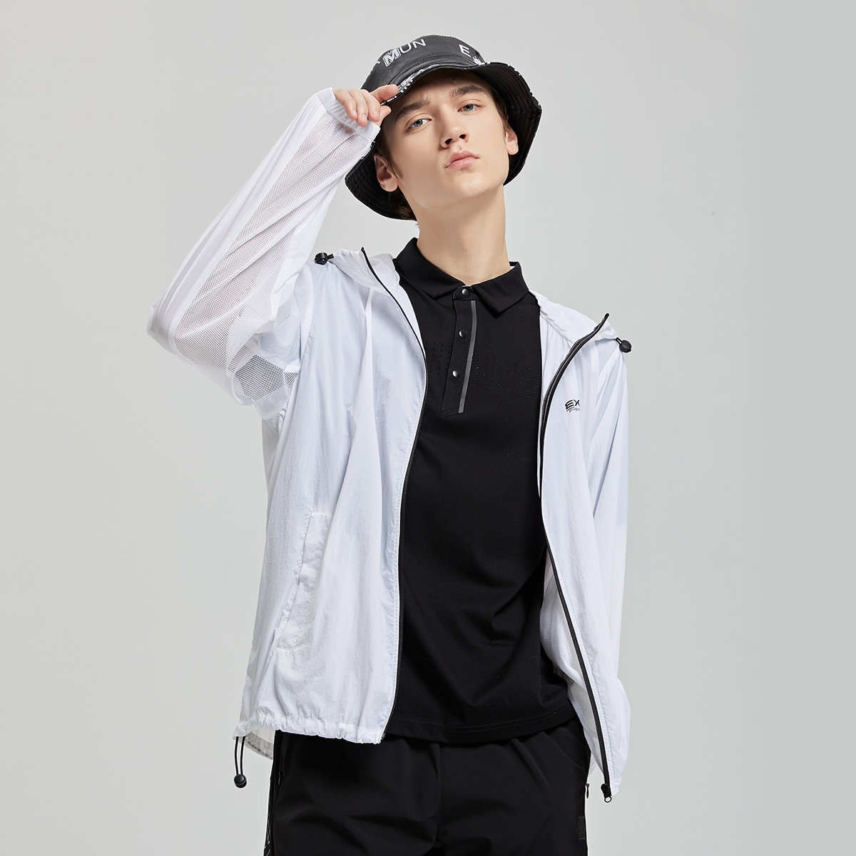 exr防晒衣男夏户外运动皮肤衣薄款外套防晒服男士防紫外线透气