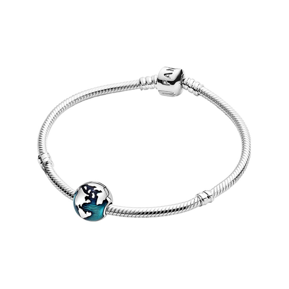 pandora/潘多拉手链女正品925银蓝色未来手镯套装zt1335
