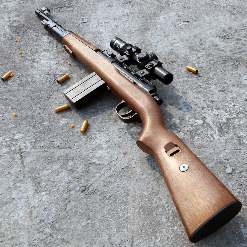 坚锋98k绝地儿童玩具枪awm可发射求生水弹枪m24狙击手枪男孩仿真-青鸟