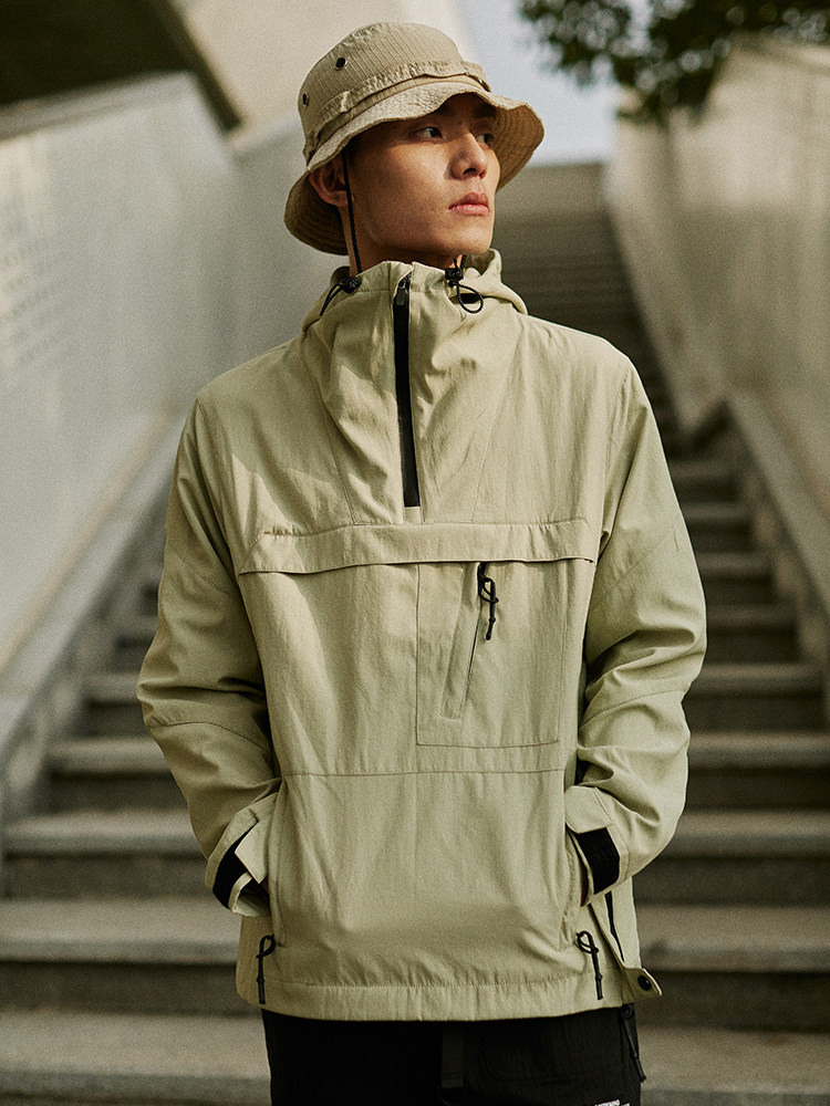 (今日9折)retromind 国潮春季新品户外机能连帽外套