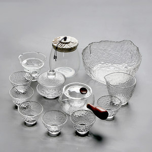 玻璃盖碗套组图片