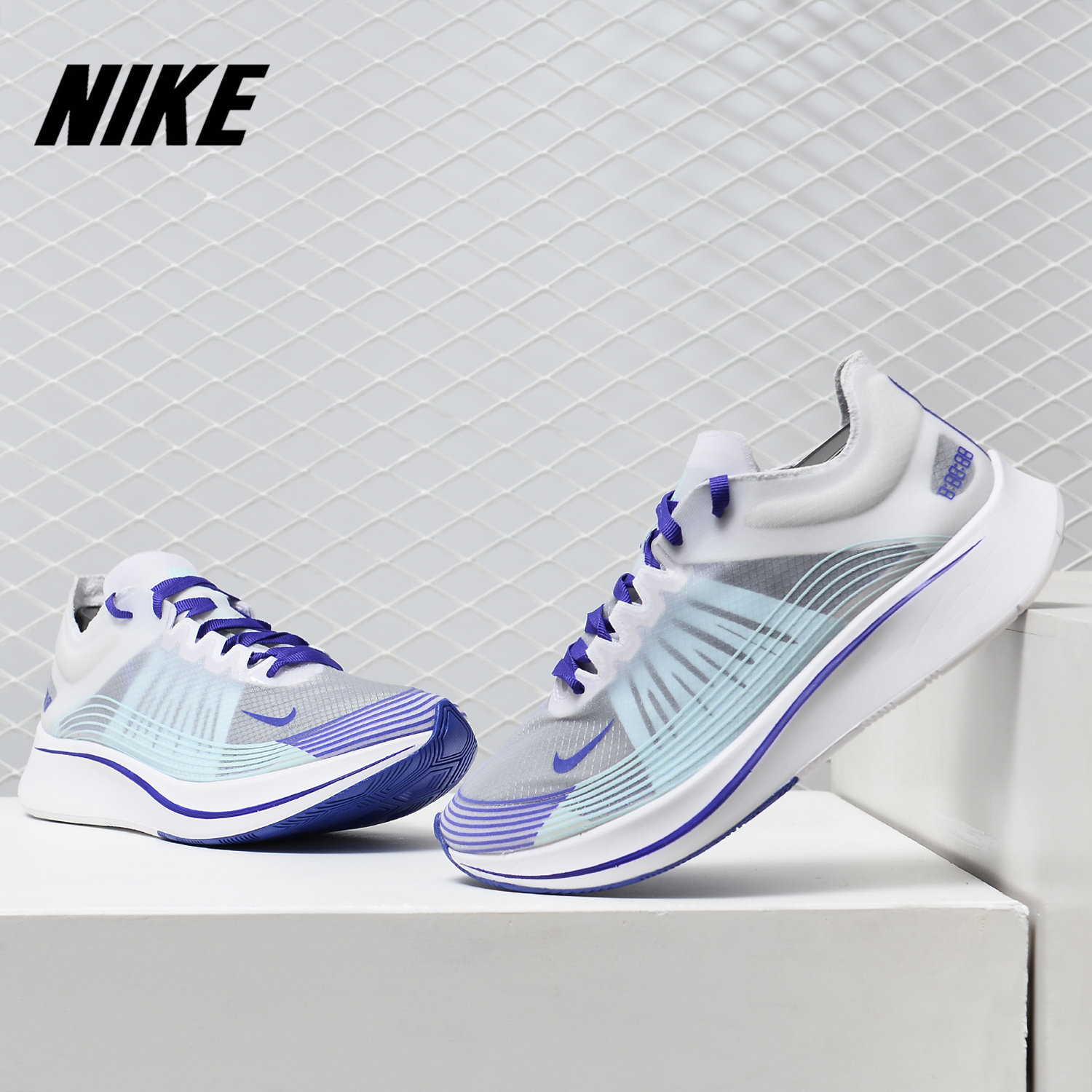 nike/耐克正品zoom fly sp 女子马拉松竞速大logo跑步鞋aj8229