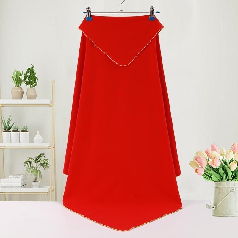 单襁褓巾红布出院婴儿包巾红色产房包被加厚薄款新生儿全棉包单潮