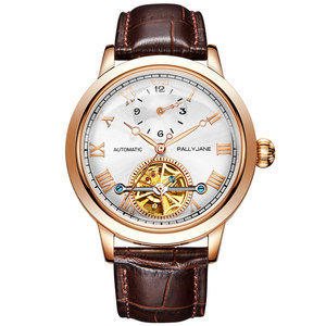 pally jane 帕丽杰克手表男全自动机械镂空陀飞轮腕表 一【伯爵】
