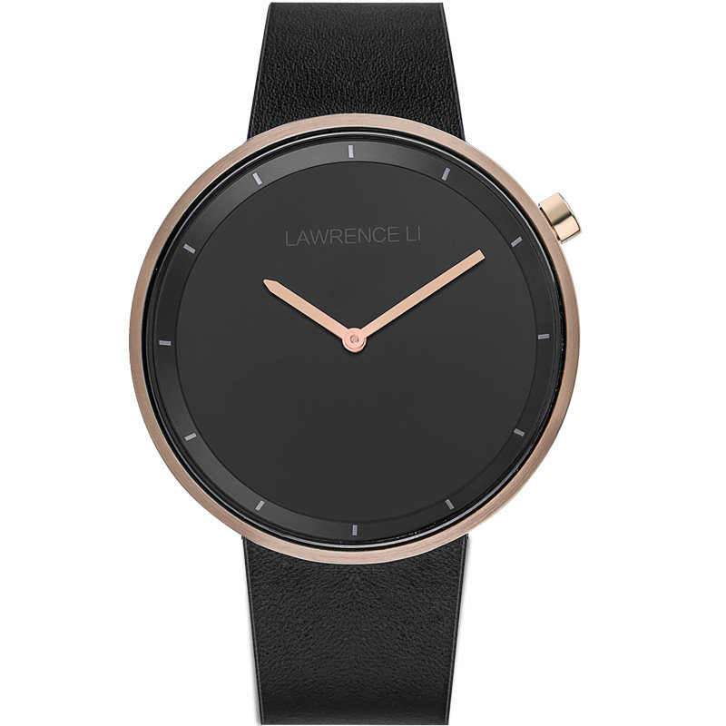 lawrenceli浮光黑金男女极简复古文艺日式ins森系手表简约时尚dw