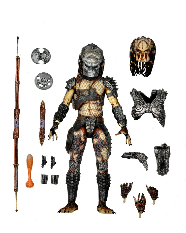 正版现货 neca 51427 异形铁血战士 猪面 p2可动人偶手办 模型