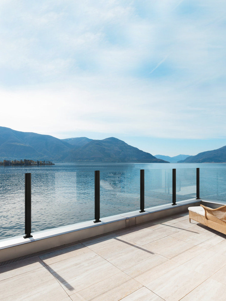 阳台 钢化玻璃栏杆 护栏 不锈钢楼梯护栏扶手 玻璃扶手栏杆立柱