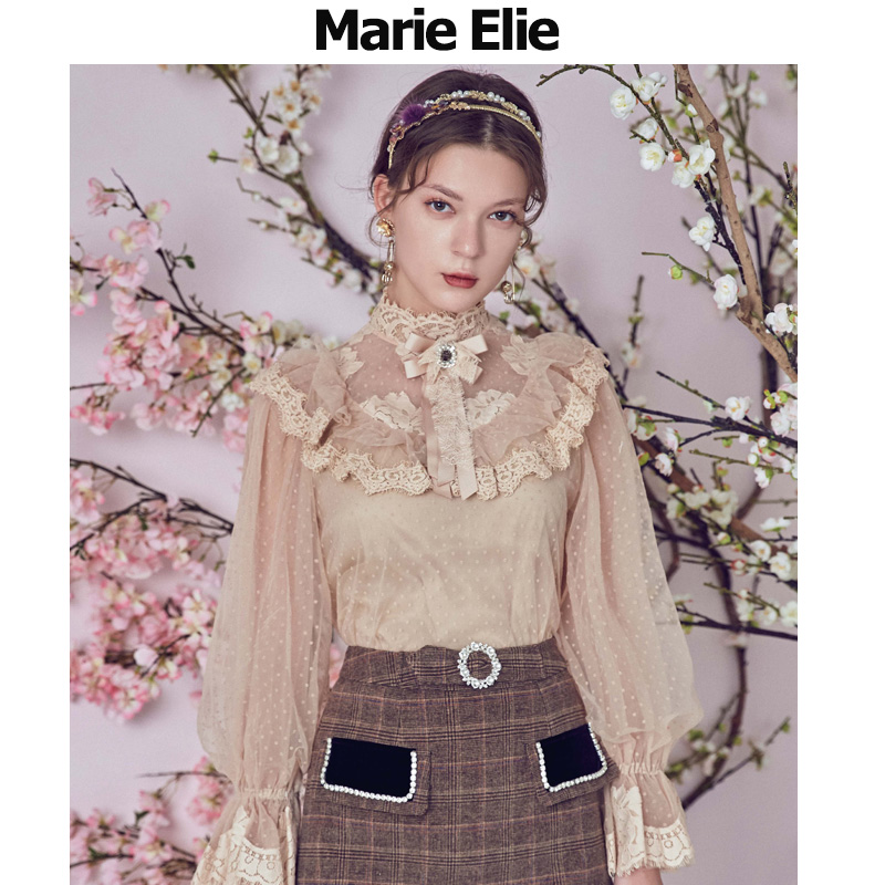 Marie Elie 2019秋冬新款 菲洛毛呢半裙E2934P53386