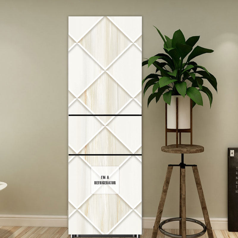 冰箱贴纸创意画装饰贴画简约定制可移防水自粘翻新贴空调冰柜贴膜