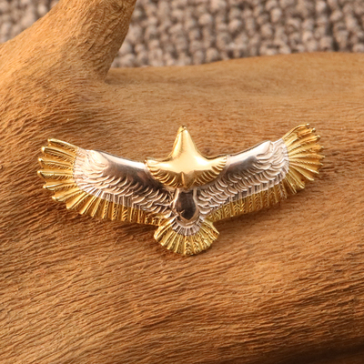 伊瓦岚 ken kikuchi菊地健9号鹰老鹰18k金银相间小鹰金头金鹰吊坠