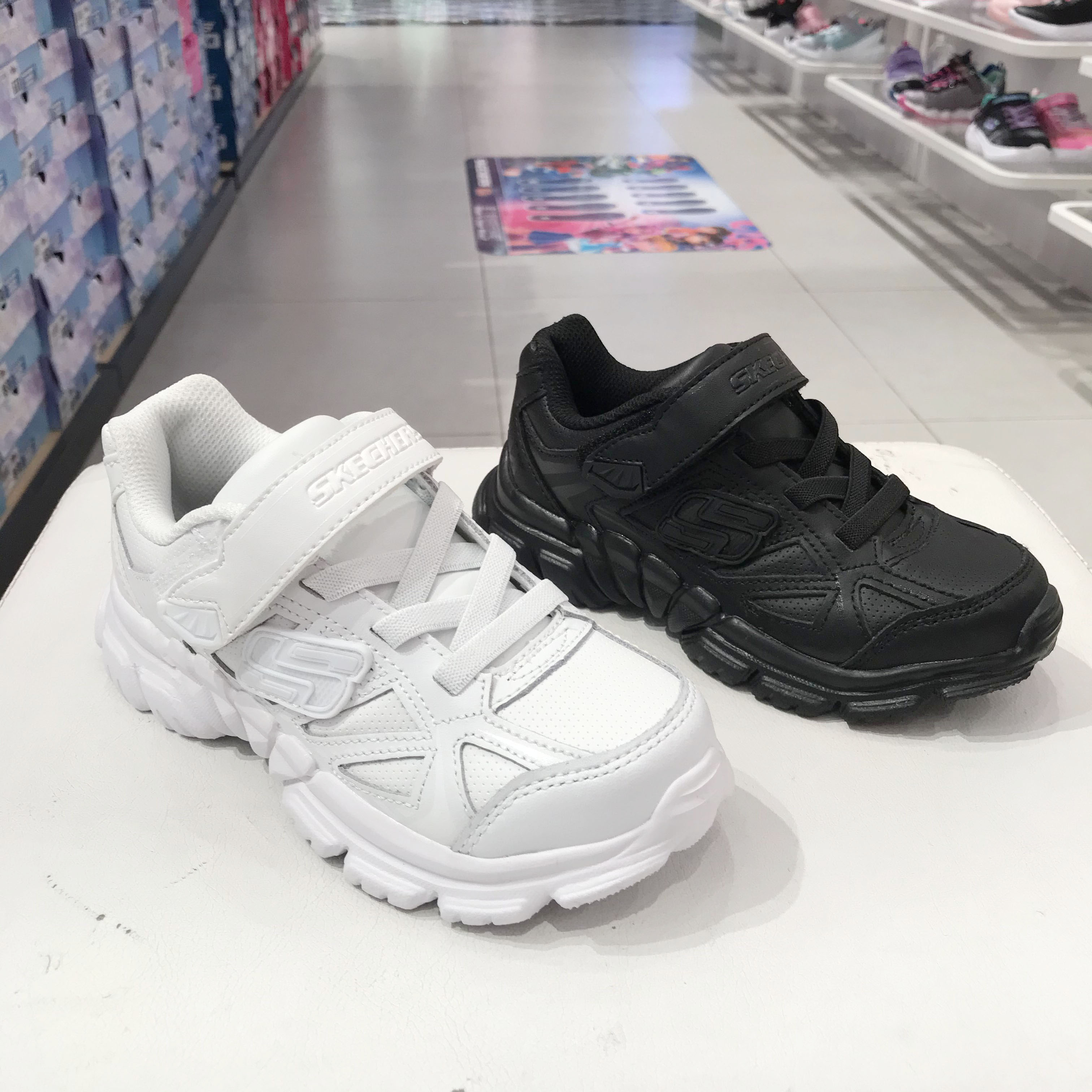 skechers斯凯奇新款男女童鞋魔术贴老爹鞋休闲运动鞋 998095L