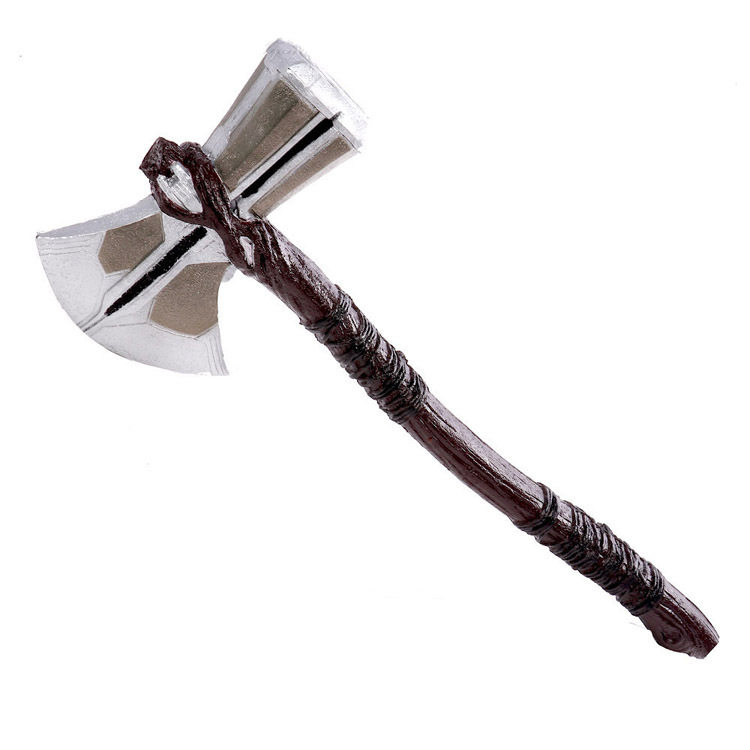 万圣节舞会道具cosplay兵器雷神锤pu仿真斧头狼牙棒武器
