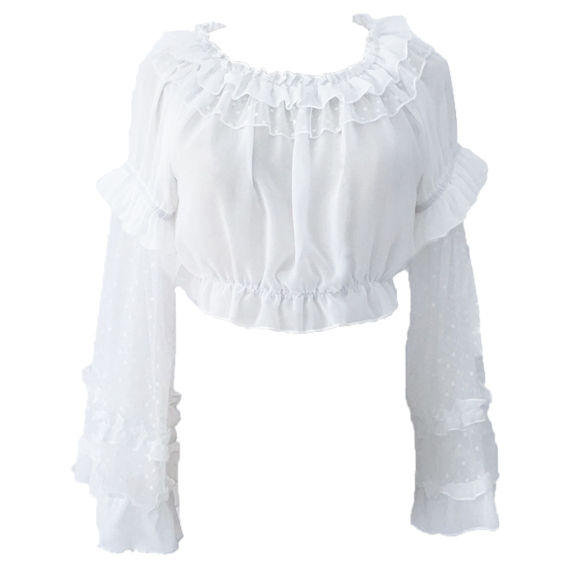 塔洛雪纺衬衫丽内中华袖纱搭裙夏姬黑白长袖lololita风蕾jsk丝网在类目 女装/女士精品, 蕾丝衫/雪纺衫中 - 来自Buy2taobao.com提供专业的淘宝代购服务