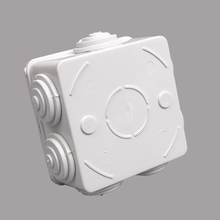 一折接线板防水盒_明装底盒线合明盒接线盒85x85x50暗装电线盒子暗盒